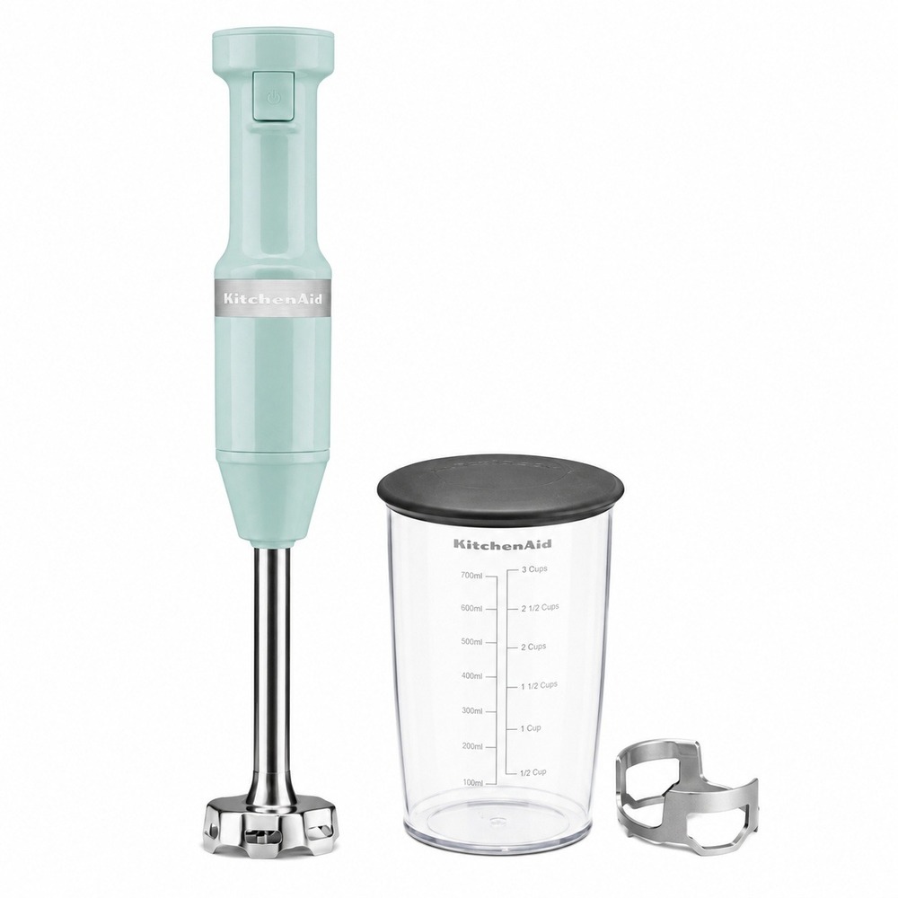 KitchenAid Corded Hand Blender Ice Blue KHBV53IC Variable Speed 4-Point Blade